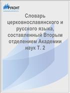 Словарь церковнославянского и русского языка, составленный Вторым отделением Академии наук Т. 2