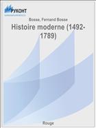 Histoire moderne (1492-1789)