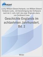 Geschichte Englands im achtzehnten Jahrhundert. Bd. 2