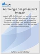 Anthologie des prosateurs francais