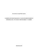 Развитие крупнотоварного сельскохозяйственного производства России в современных условиях