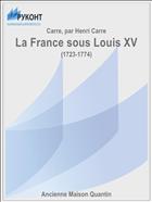La France sous Louis XV