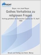 Gothes Verhaltniss zu religiosen Fragen