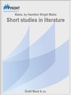 Short studies in literature