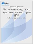 Математика вокруг нас: подготовительная  группа ДОУ