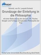 Grundzuge der Einleitung in die Philosophie