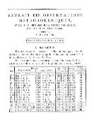 Extrait des observations m?t?orologique, faites ? St. P?tersbourg ann?e MDCCCXIX, d'apr?s le nouveau style : Pr?sent? ? la Conf?rence le 14. f?vr. 1821
