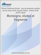 Montaigne, etudes et fragments