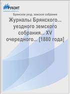 Журналы Брянского... уездного земского собрания... XV очередного... [1880 года]