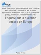 Enquete sur la question sociale en Europe