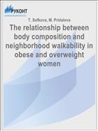 The relationship between body composition and neighborhood walkability in obese and overweight women