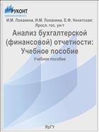 Анализ бухгалтерской (финансовой) отчетности: Учебное пособие