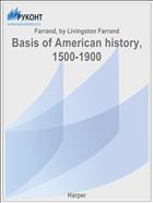 Basis of American history, 1500-1900