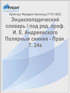 Энциклопедический словарь / под ред. проф. И. Е. Андреевского Полярныя сияния - Прая. Т. 24а