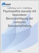 Psychopathia sexualis mit besonderer Berucksichtigung der contraren Sexualempfindung