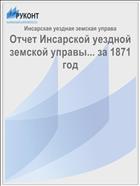 Отчет Инсарской уездной земской управы... за 1871 год