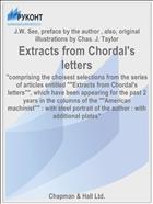 Extracts from Chordal's letters