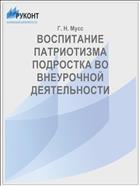 ВОСПИТАНИЕ ПАТРИОТИЗМА ПОДРОСТКА ВО ВНЕУРОЧНОЙ ДЕЯТЕЛЬНОСТИ