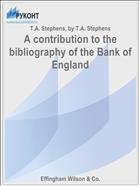 A contribution to the bibliography of the Bank of England