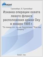 Изнанка операции охвата левого фланга расположения армии Оку в январе 1905 г.