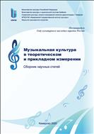 Музыкальная культура в теоретическом и прикладном измерении 