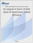 An appeal in favor of that class of Americans called Africans