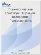 Психологический практикум. Ощущение. Восприятие. Представление.
