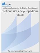 Dictionnaire encyclopedique usuel