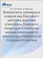 Взаимосвязь суммарных осадков над Евразией с центрами действия атмосферы Северного полушария и главными модами изменчивости температуры поверхности Северной Атлантики