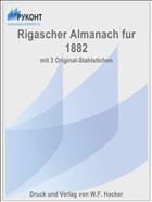 Rigascher Almanach fur 1882